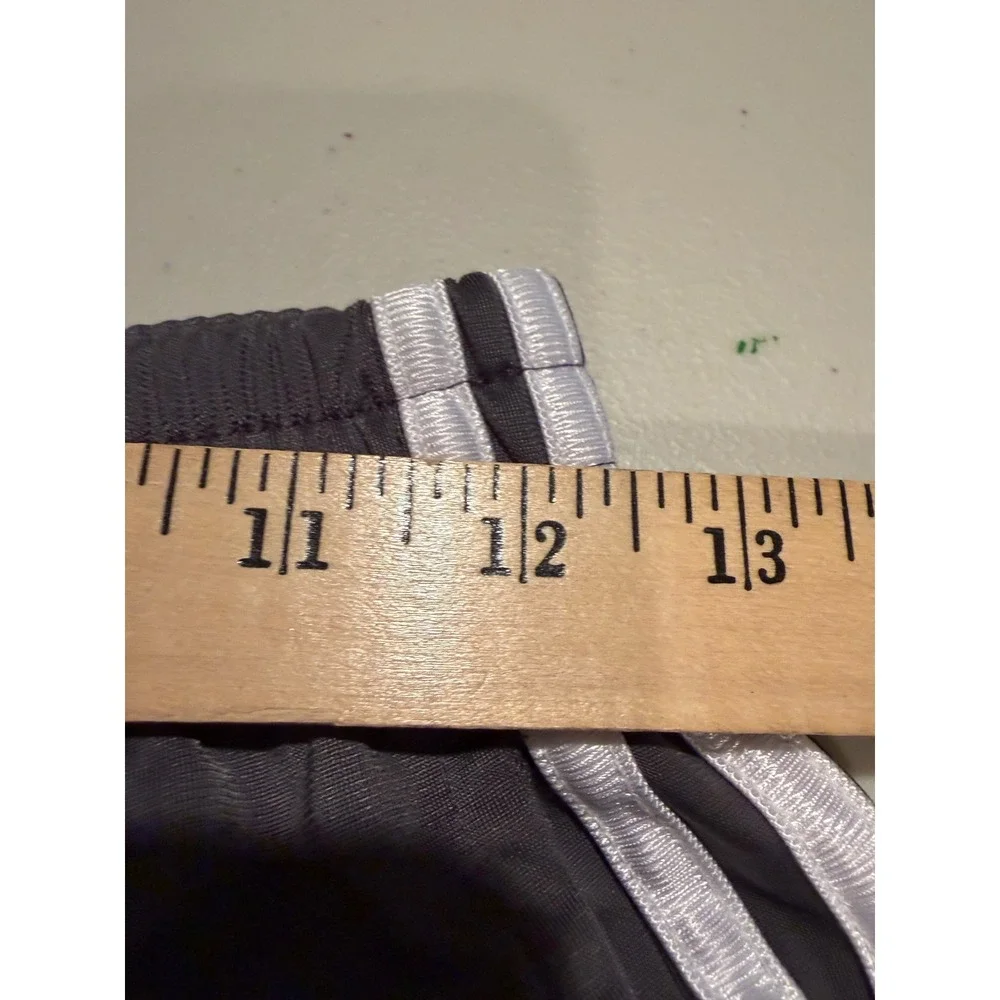 Adidas Mens Track Pants Gray White Stripe Athletic Training Joggers Large 14/16